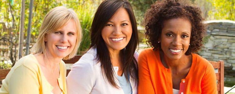 photo of diverse women for annual exams