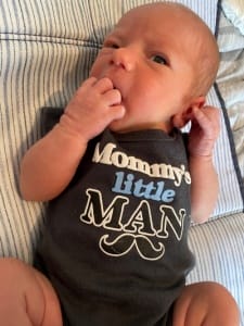 baby little man onesie photo